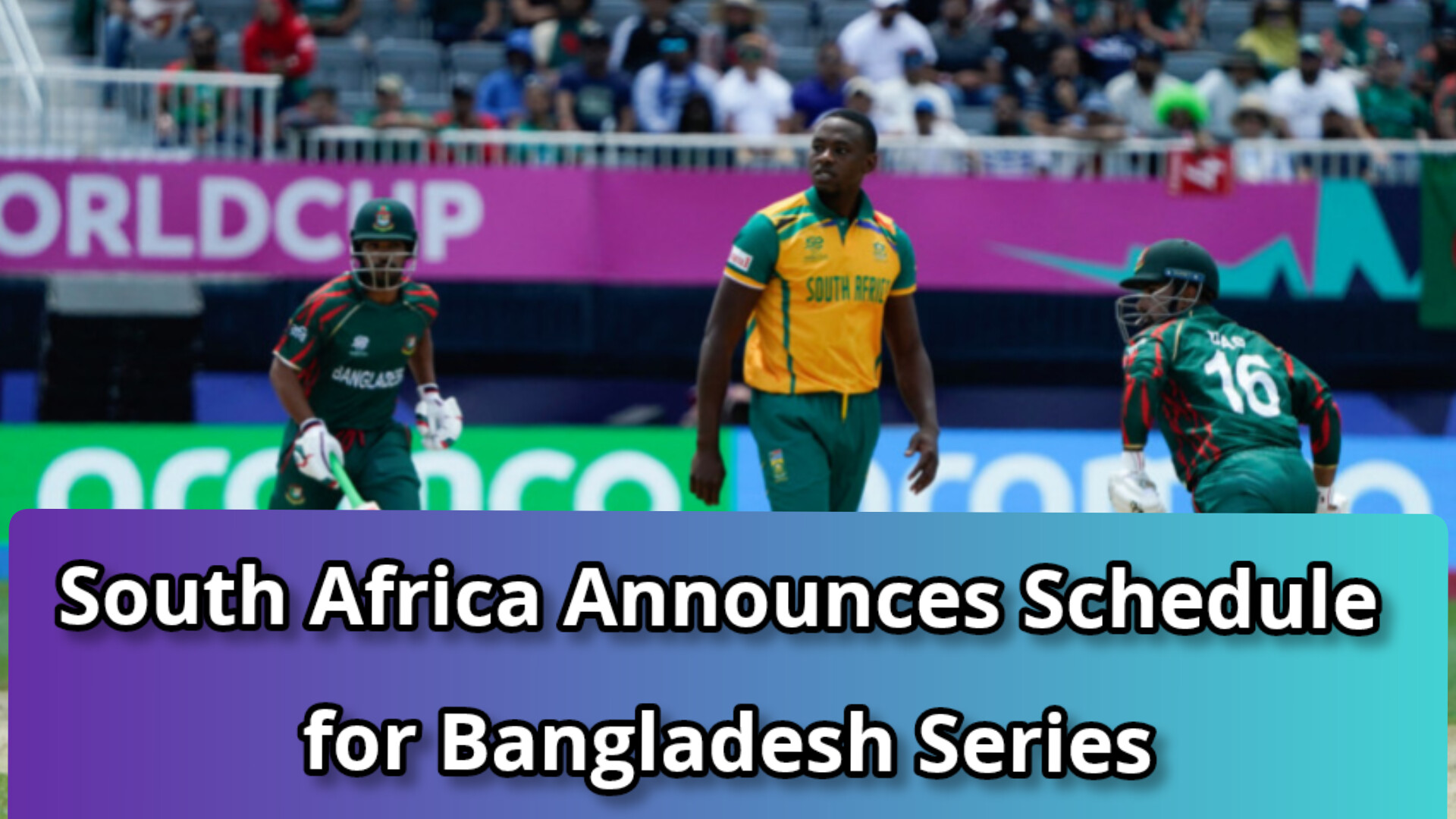 Bangladesh cricket team set to tour South Africa in November–December for a full bilateral series featuring two Test matches in Johannesburg and Centurion, followed by three ODIs and three T20Is as announced by Cricket South Africa.